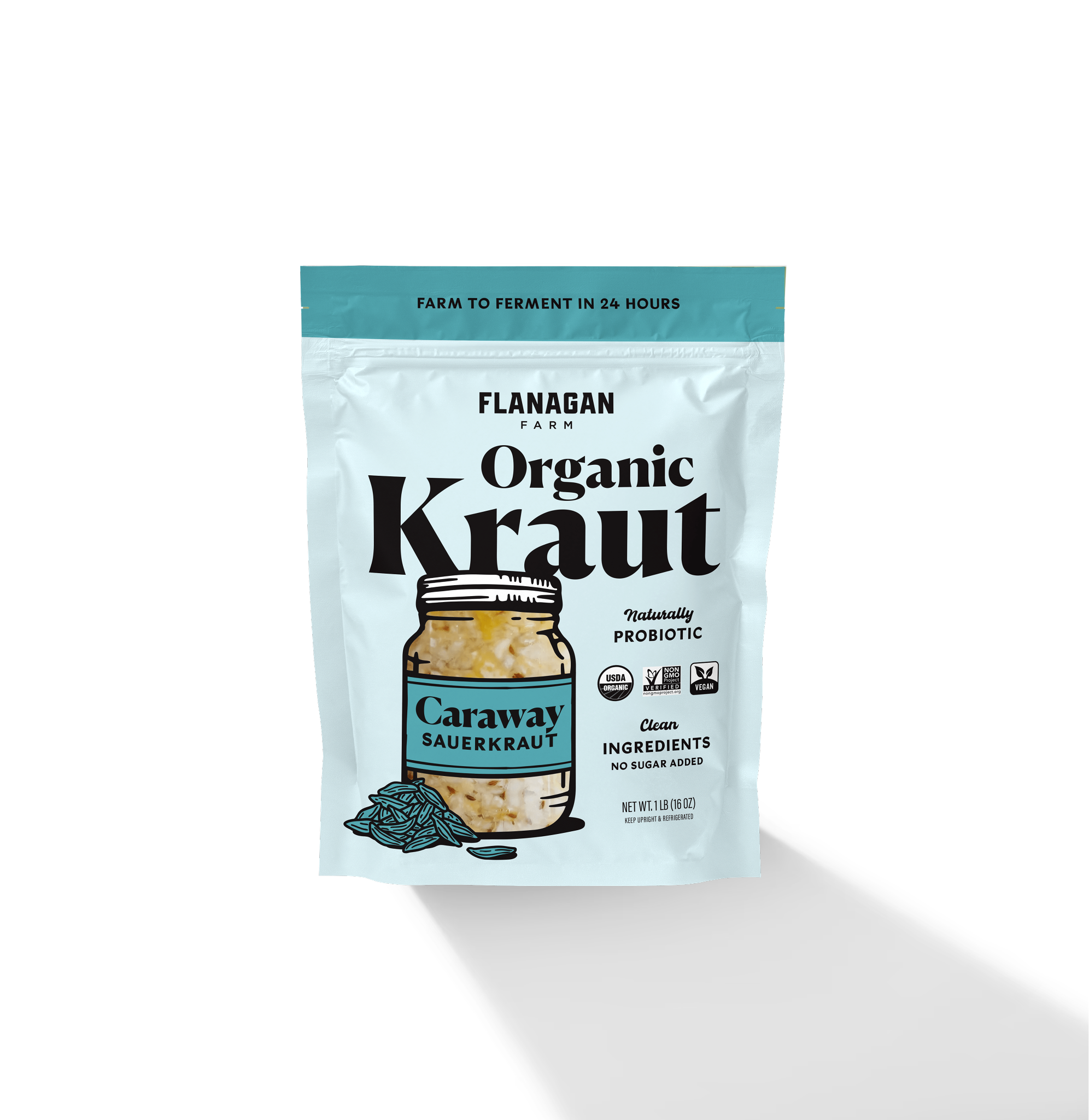 Organic Caraway Kraut | Flanagan Farm: Organic Sauerkraut – Your